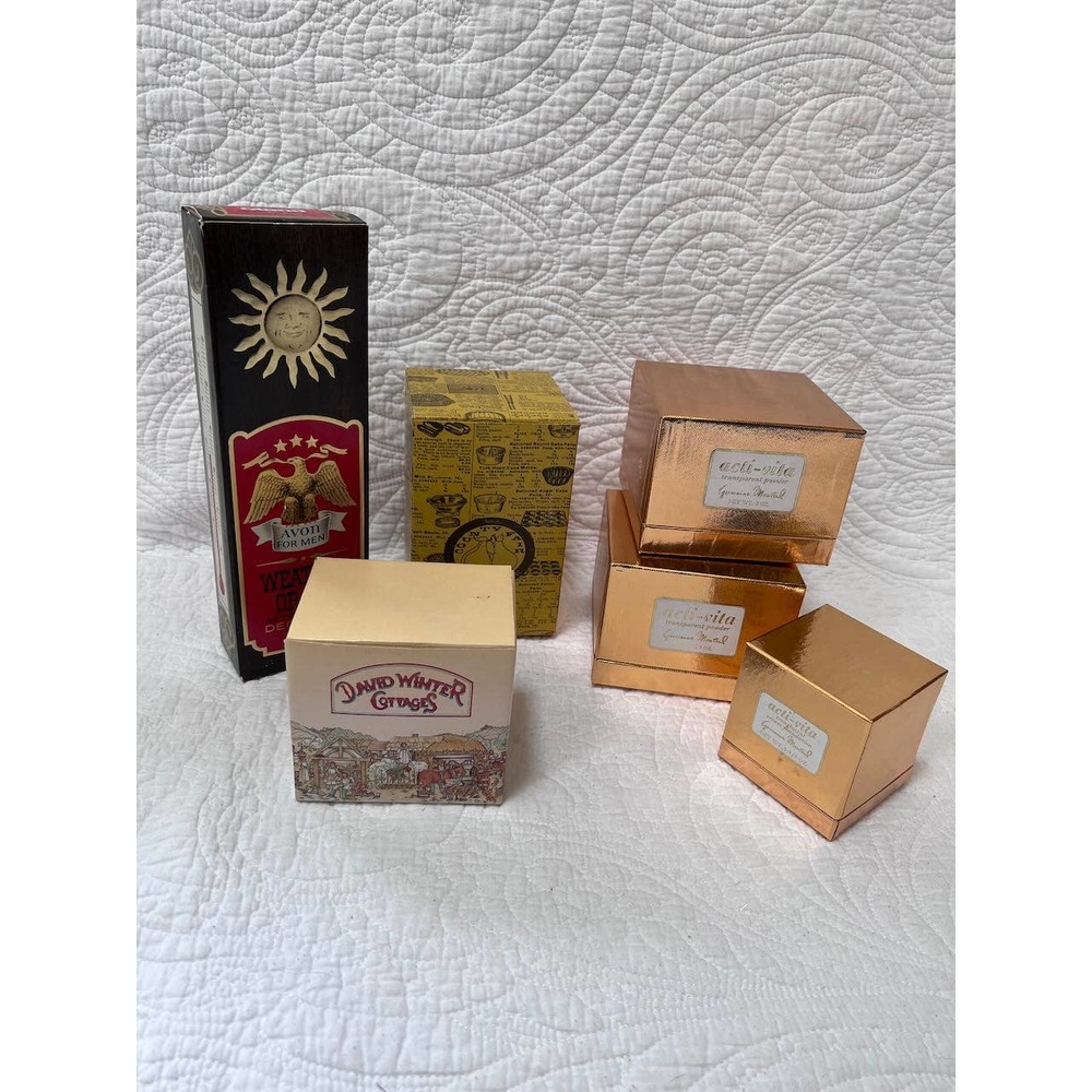 Collection of 1970s Vintage Fragrance Boxes